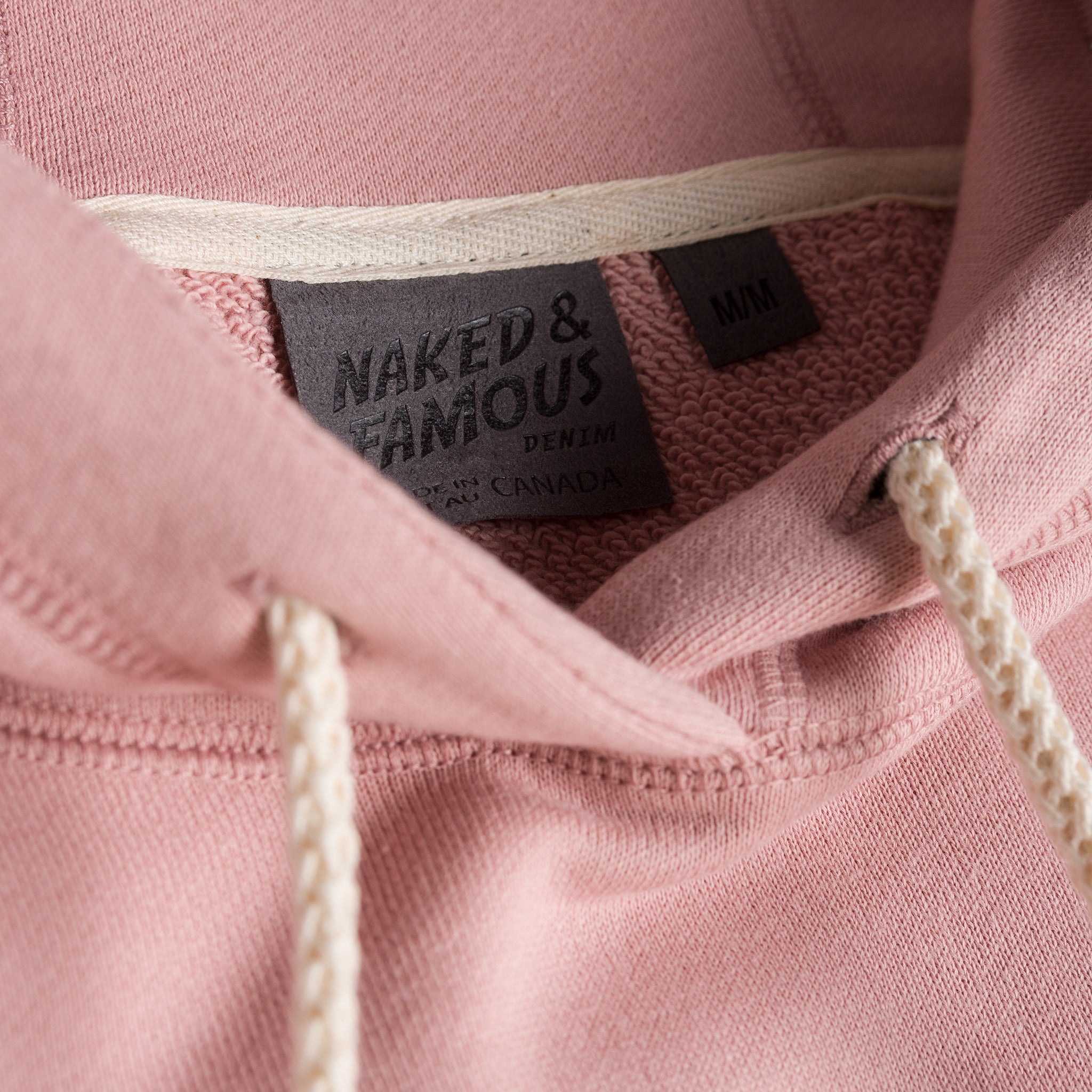 Pullover Hoodie - Heavyweight Terry - Blush | Naked & Famous Denim