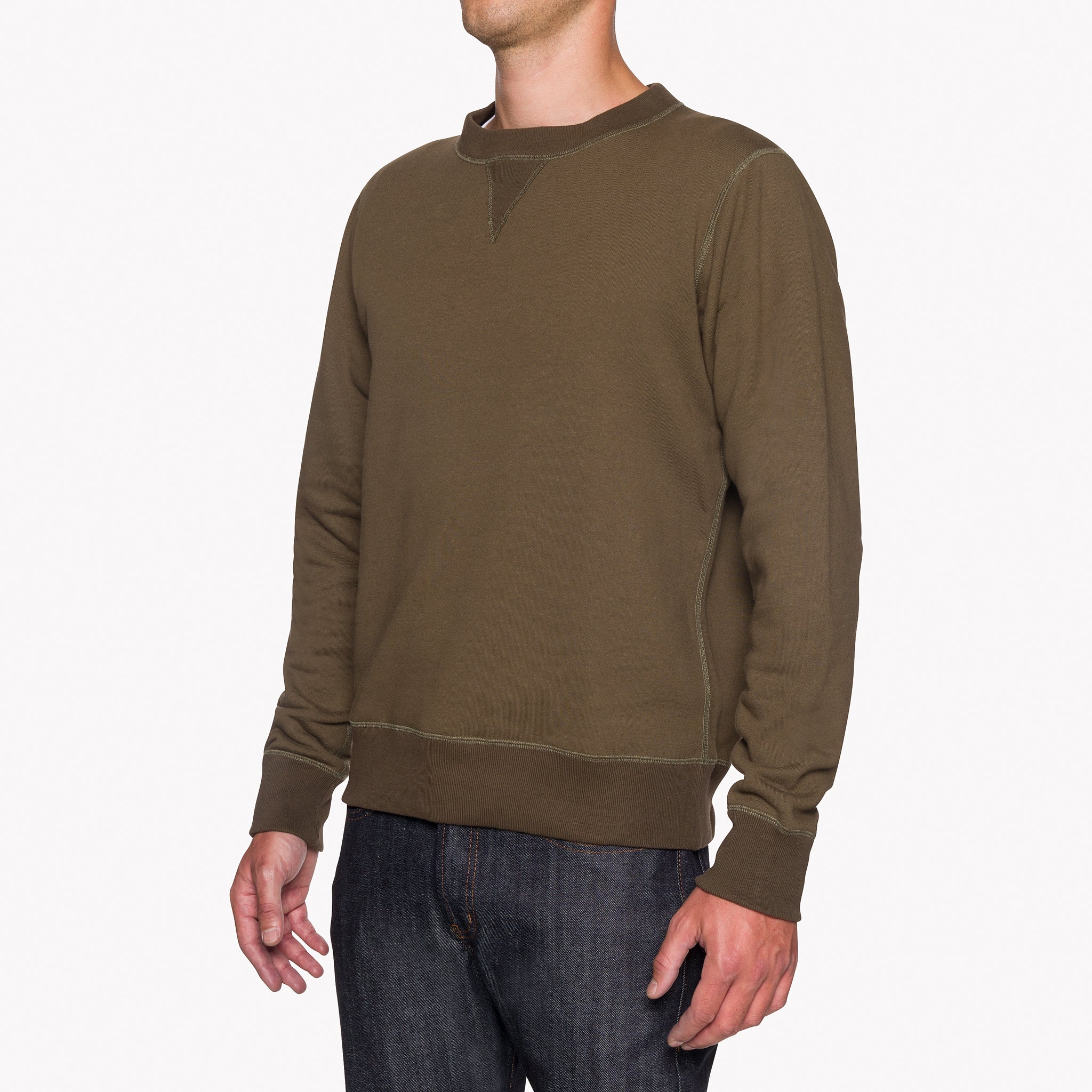 Crewneck - Heavyweight Terry - Hunter | Naked & Famous Denim