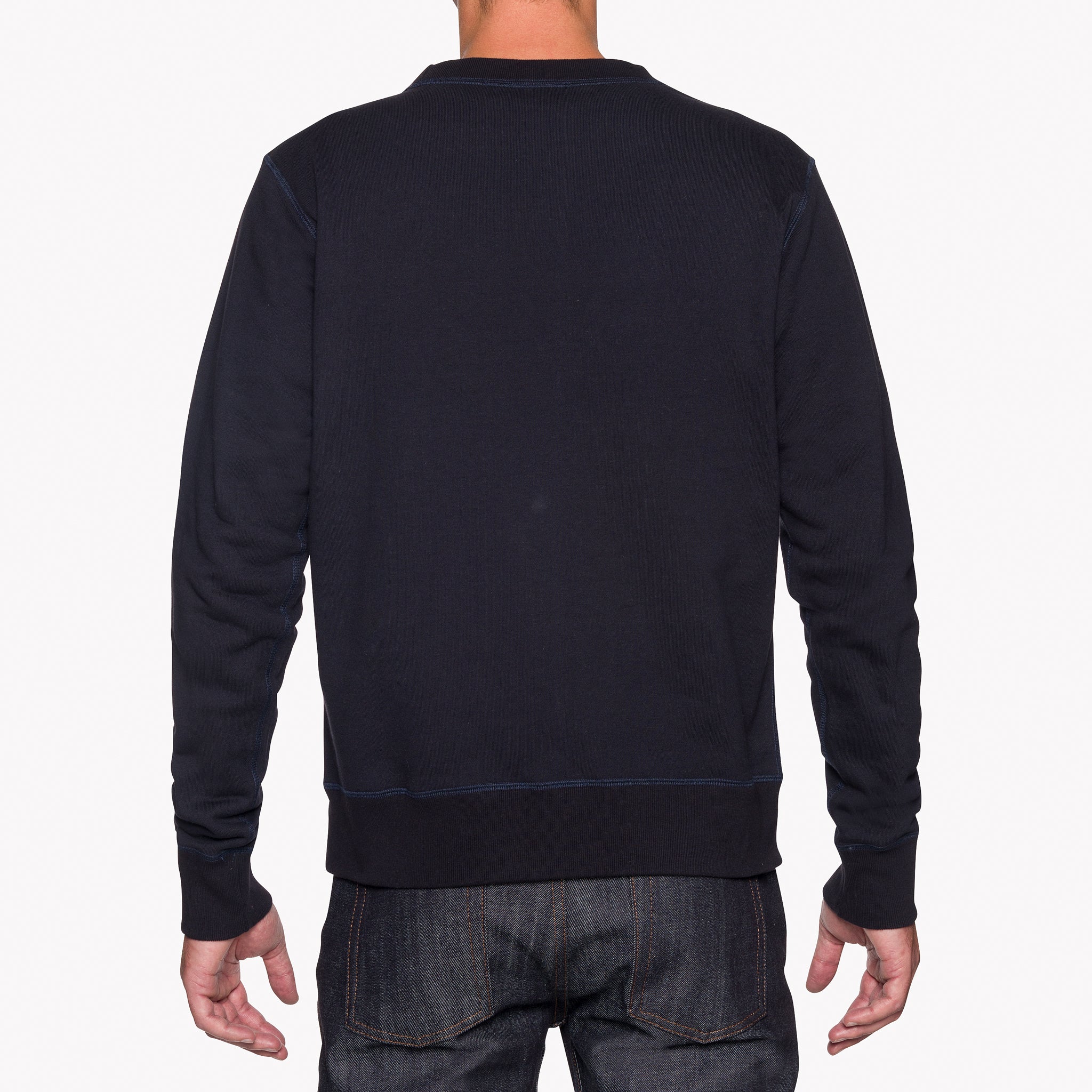 Crewneck - Heavyweight Terry - Navy | Naked & Famous Denim