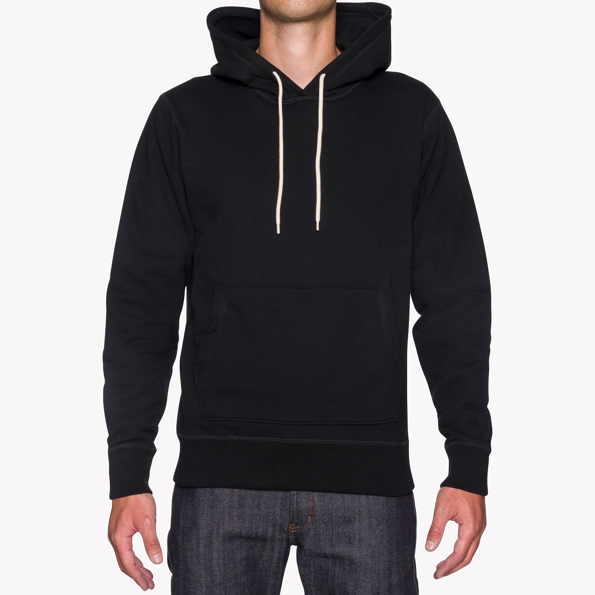 Pullover Hoodie - Heavyweight Terry - Black| Naked & Famous Denim