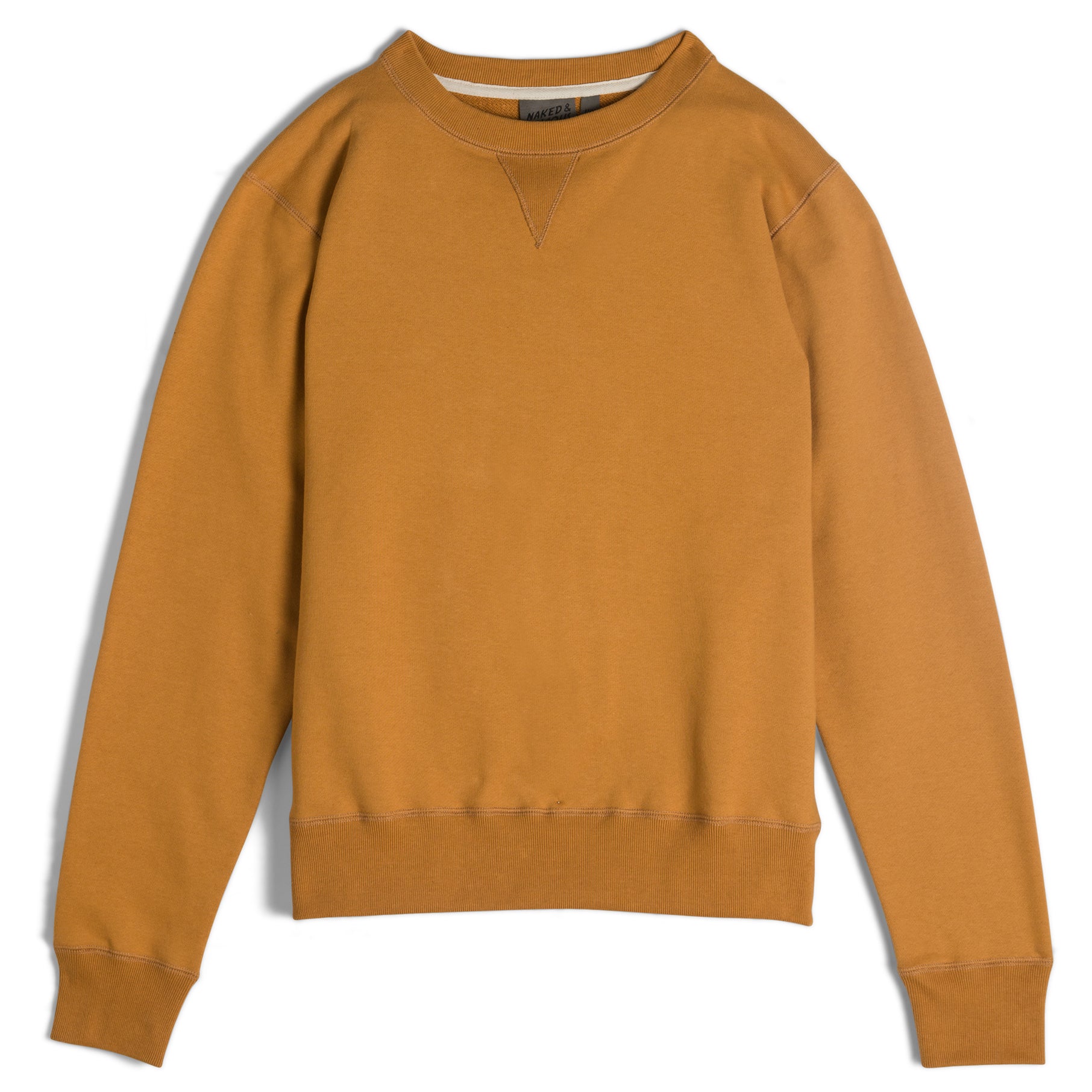 Crewneck - Heavyweight Terry - Amber | Naked & Famous Denim