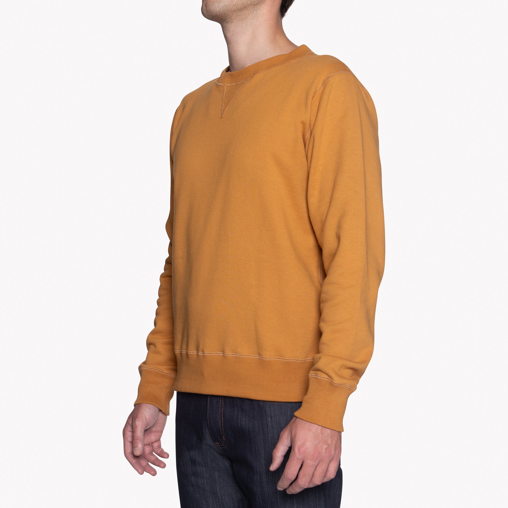 Crewneck - Heavyweight Terry - Amber | Naked & Famous Denim