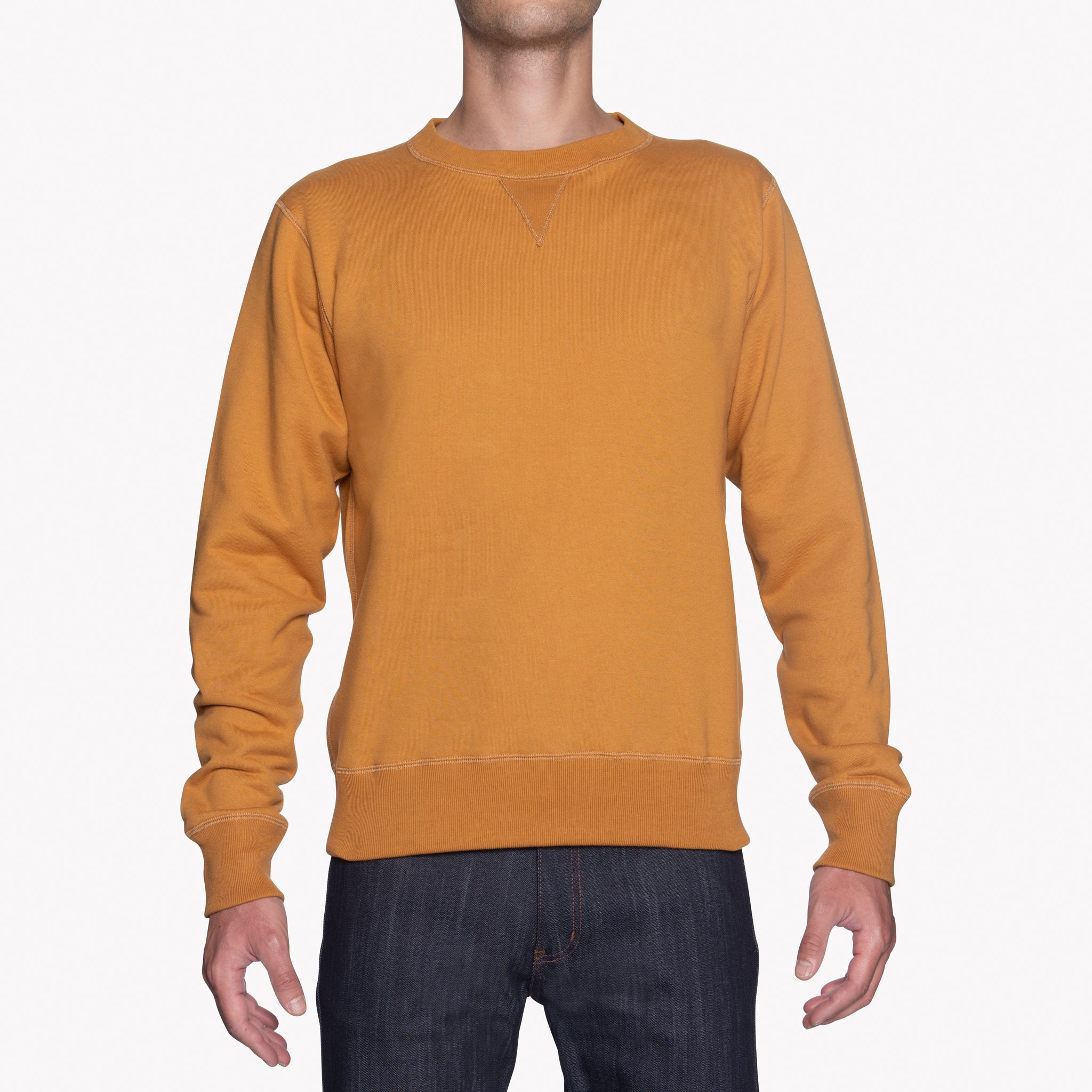 Crewneck - Heavyweight Terry - Amber | Naked & Famous Denim