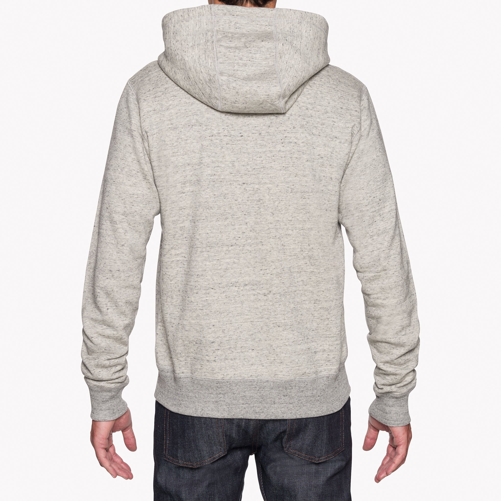 Zip Hoodie - Heavyweight Terry - Grey | Naked & Famous Denim