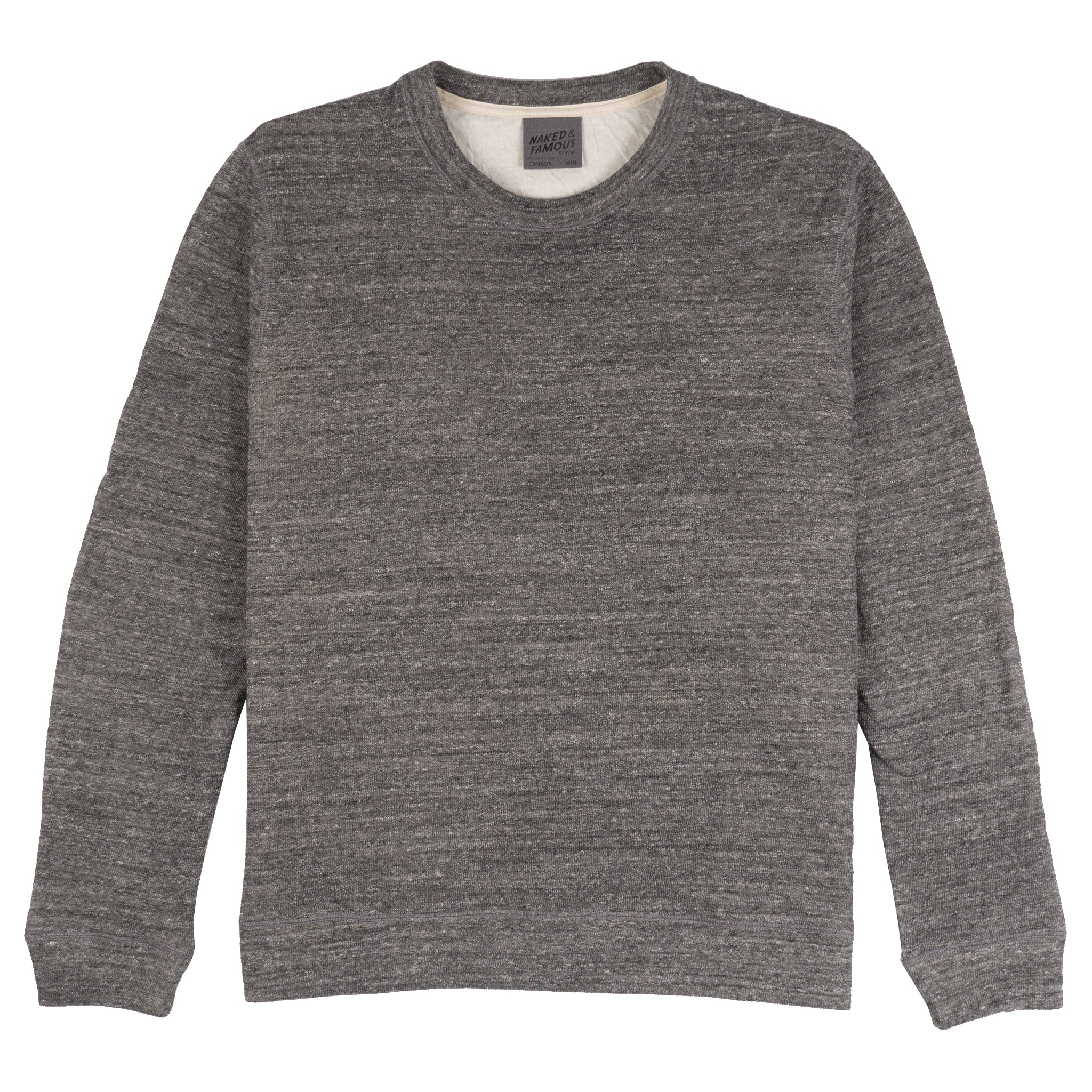 Slim Crew - Vintage Doubleface - Charcoal | Naked & Famous Denim