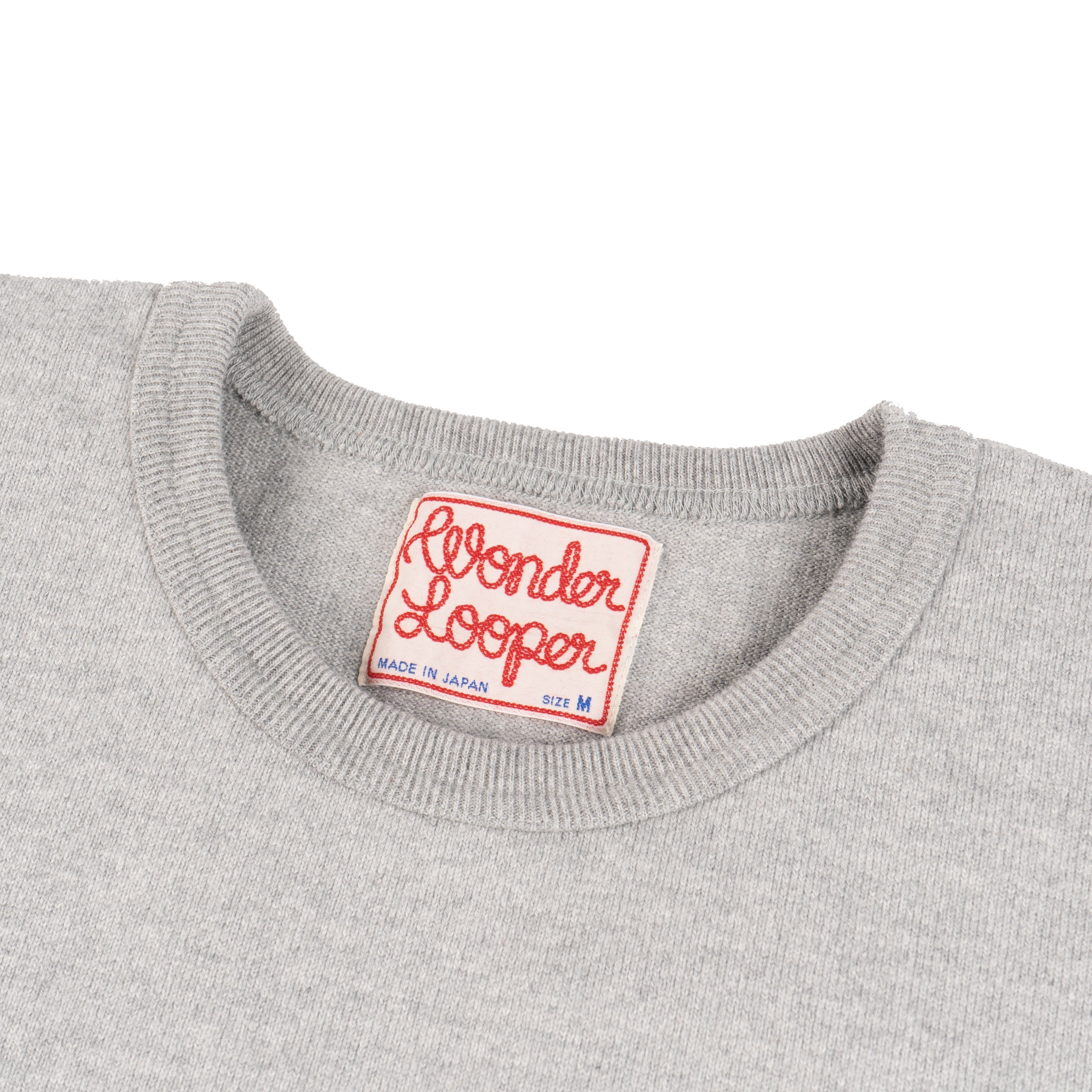 Crewneck T-shirt - Double Heavyweight - Heather Grey