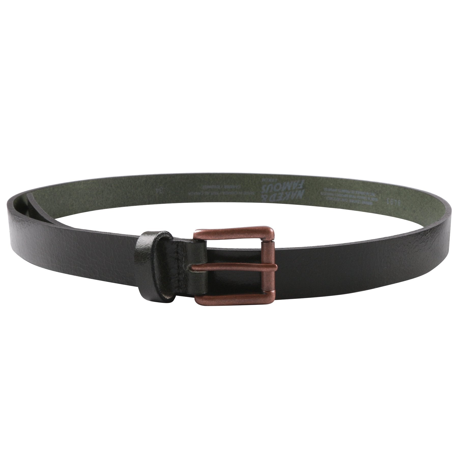 Buffalo Belt - Forest Green Buffalo Leather | Naked & Famous Denim
