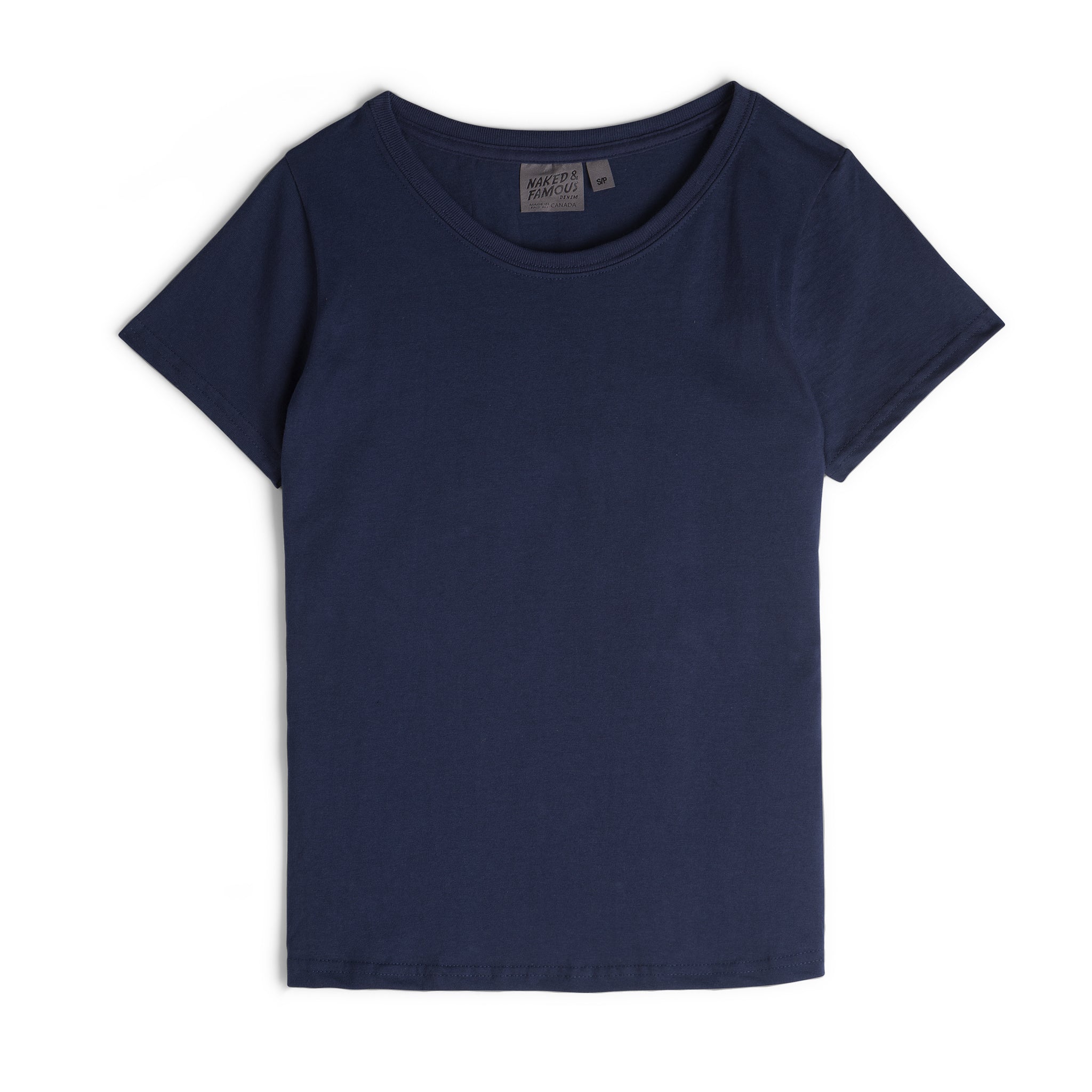 Women's - Circular Knit Ballet Tee - Ring-Spun Cotton - Navy | Naked & Famous Denim