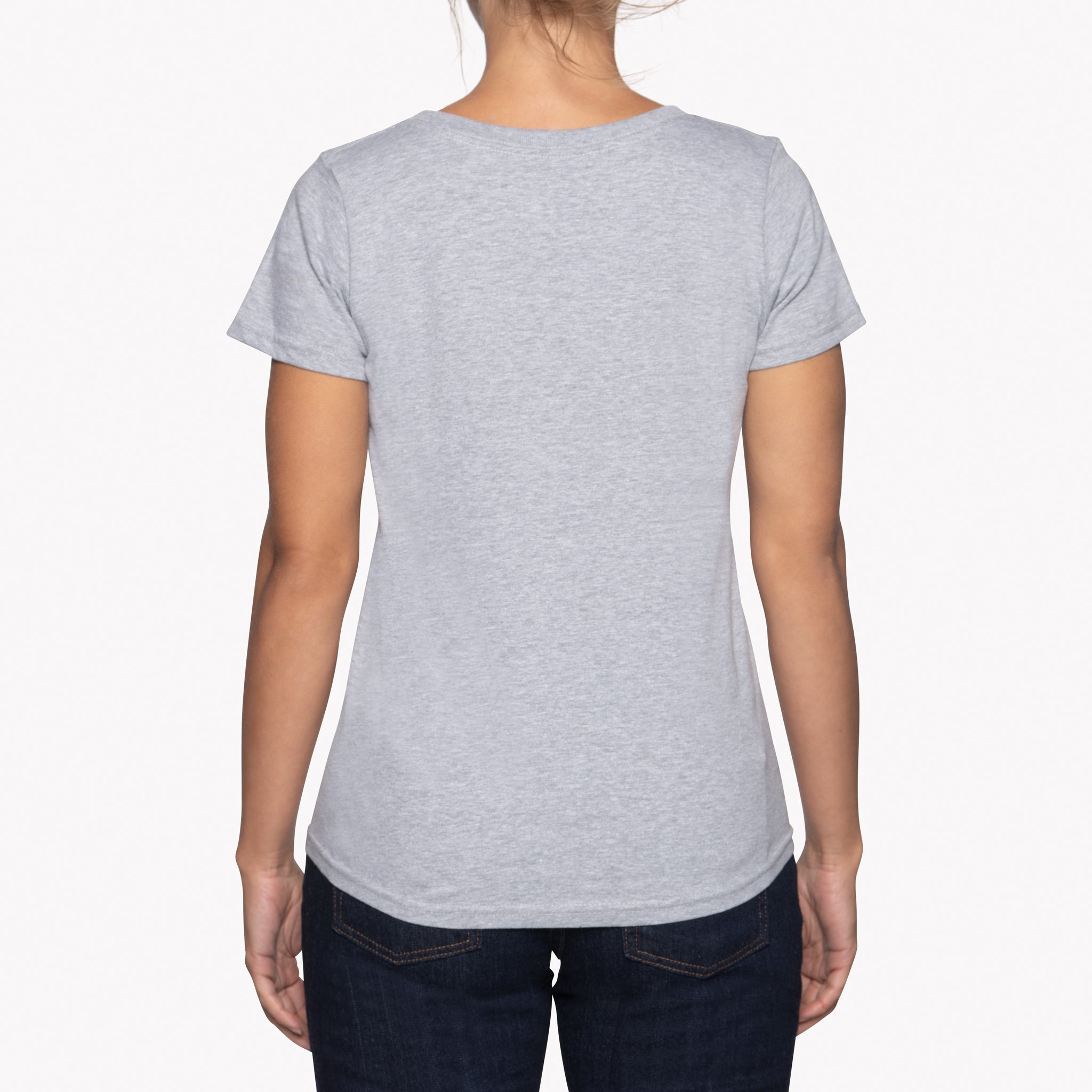 Women's - Circular Knit Ballet Tee - Ring-Spun Cotton - Heather Grey | Naked & Famous Denim