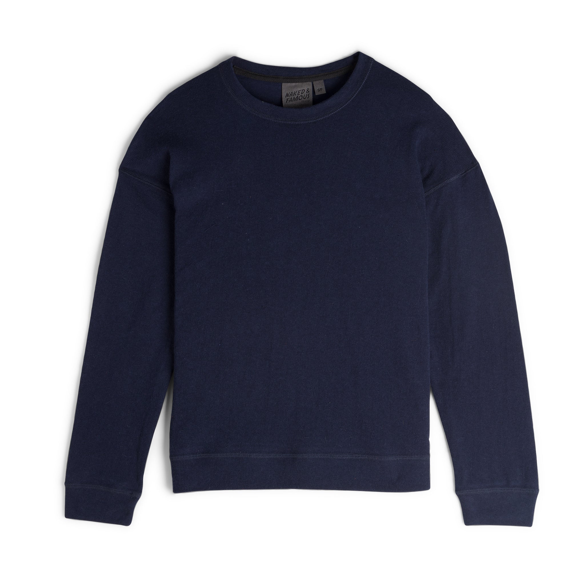 Women's - Weekend Crew - Vintage Doubleface - Navy | Naked & Famous Denim