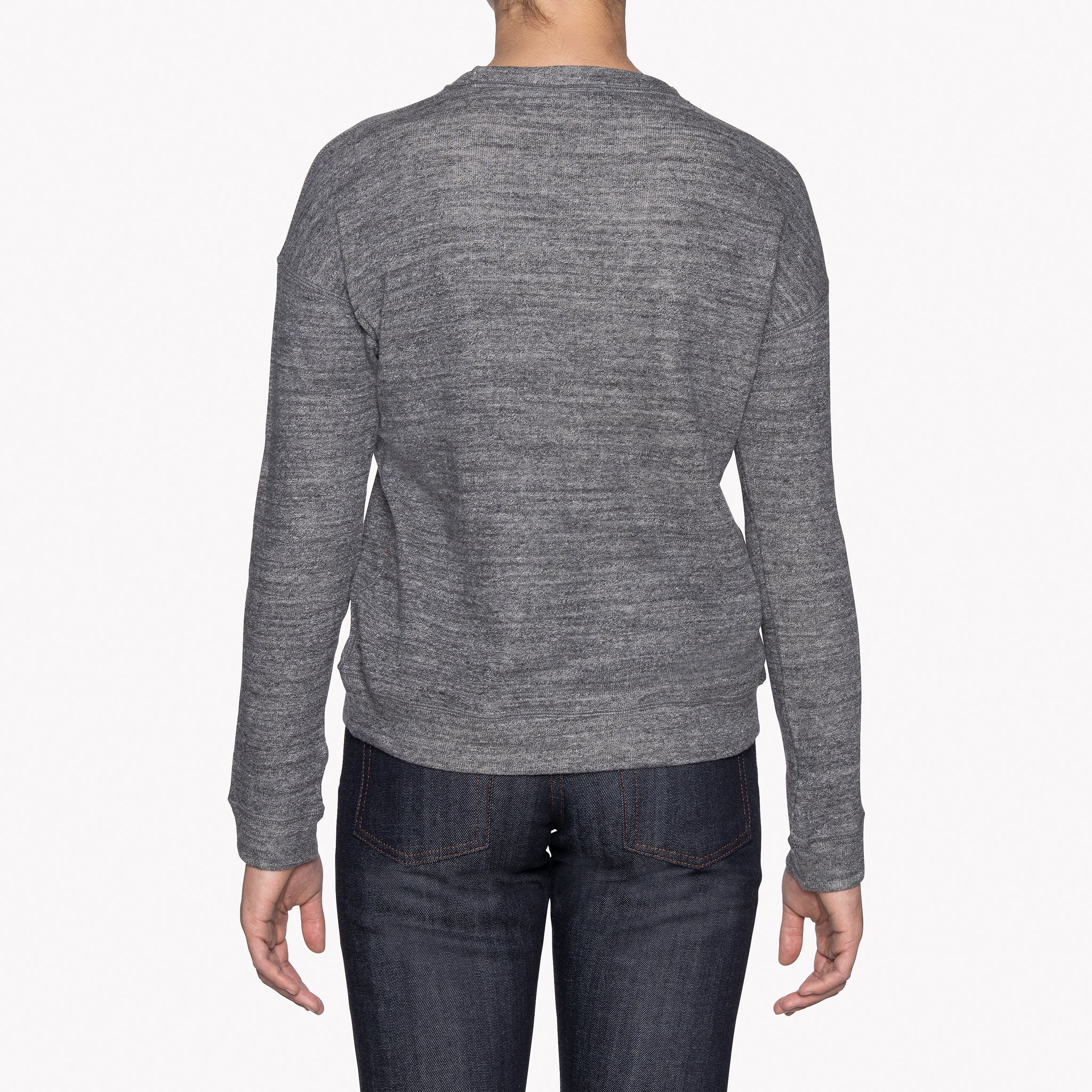 Women's - Weekend Crew - Vintage Doubleface - Charcoal | Naked & Famous Denim