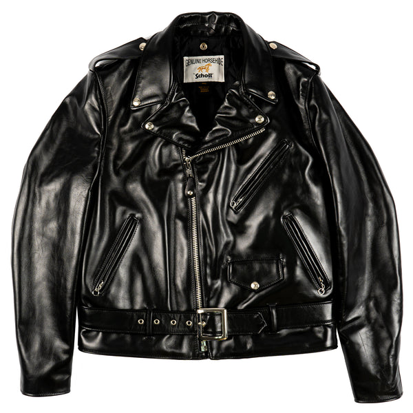 618HH - Horsehide Perfecto Leather Jacket - Black by Schott
