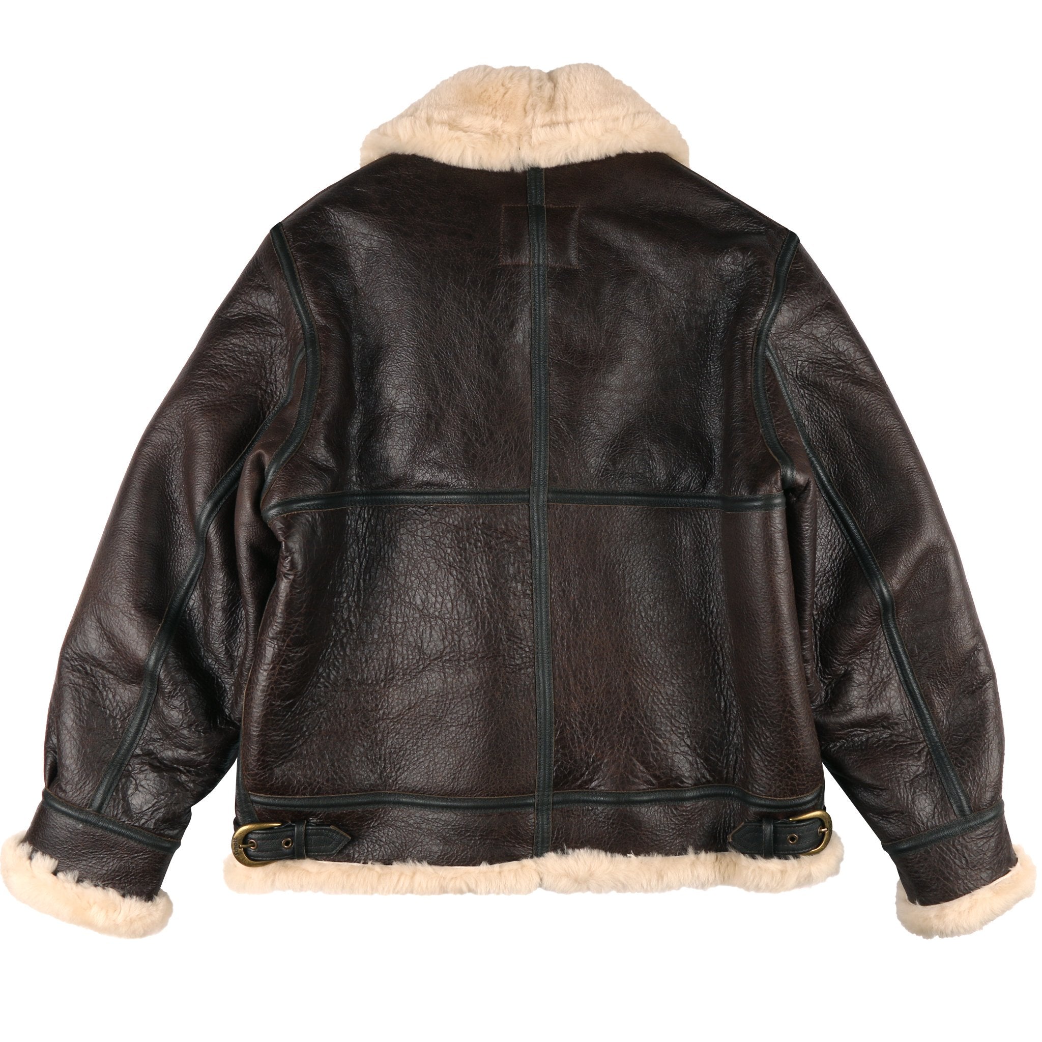SCHOTT B-3 Brown Shearling Sheepsking Bomber Jacket