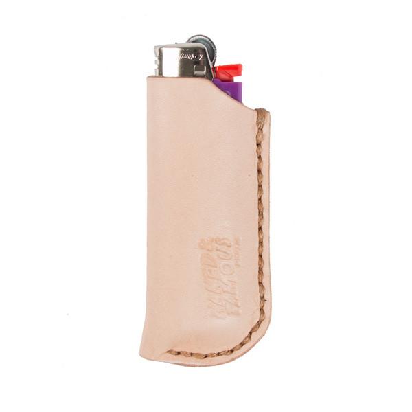 Leather Lighter Case - Natural Tan | Naked & Famous Denim